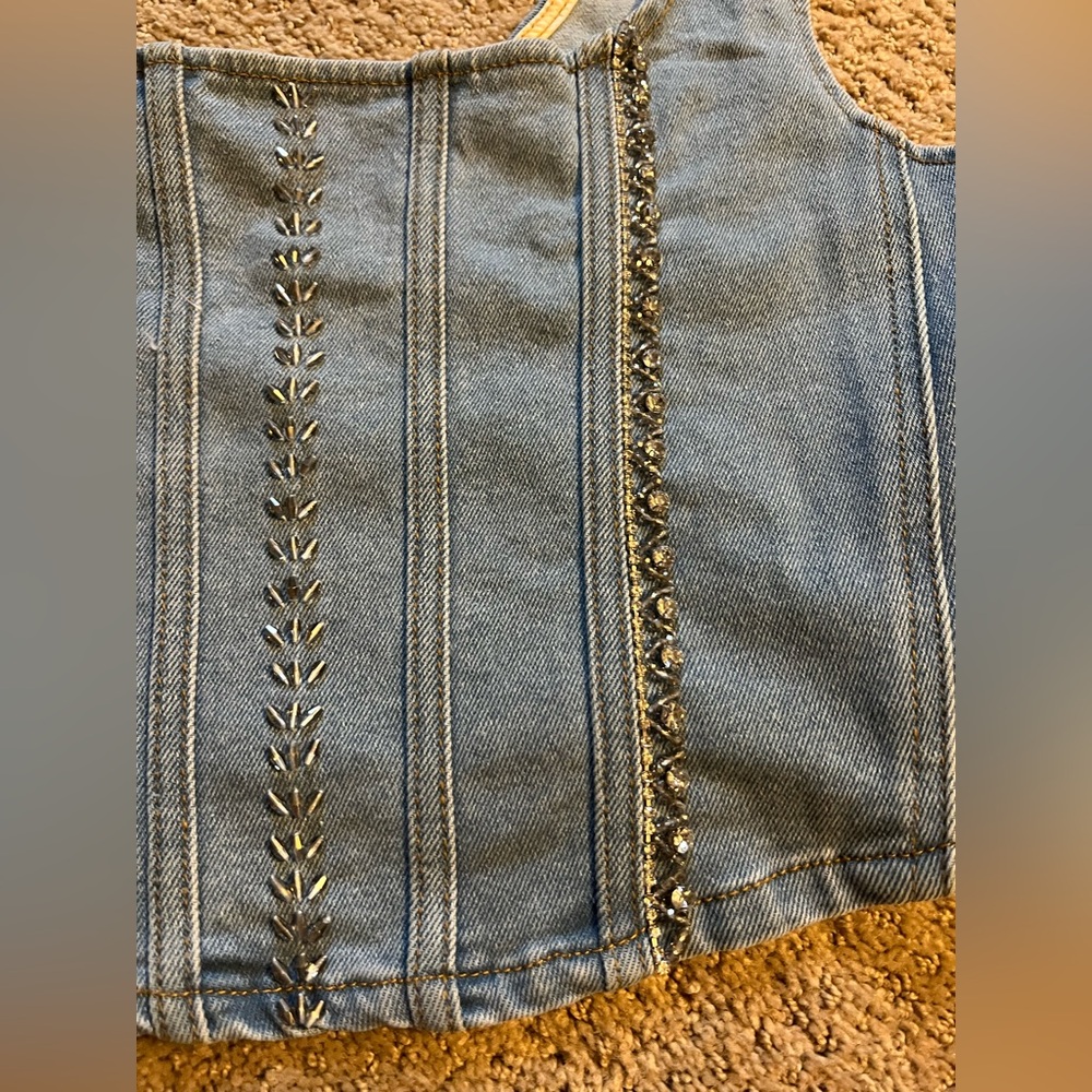 Stylish Blue Denim Women's Top - Picture 2 of 6